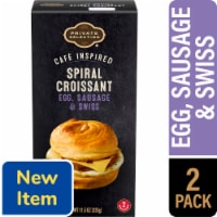 Private Selection® Cafe Inspired Egg Sausage & Swiss Spiral Croissant Perspective: Main