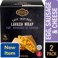 Private Selection® Cafe Inspired Egg Sausage & Cheese Lavash Wrap Perspective: Main