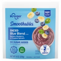 Kroger® Smoothables™ No Sugar Added Diced Blue Blend Smoothie Perspective: Main