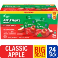Kroger® No Sugar Added Classic Apple Applesauce Pouches BIG DEAL! Perspective: Main