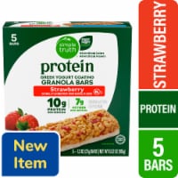 Simple Truth® Protein Greek Yogurt Coating Strawberry Granola Bars Perspective: Main