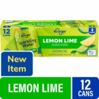 Kroger® Caffeine Free Lemon Lime Sparkling Water Perspective: Main