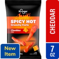 Kroger® Crunchy Spicy Hot Cheddar Cheese Curls Chips Perspective: Main