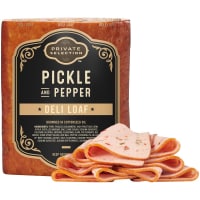 Private Selection™ Pickle Pepper Loaf Fresh Sliced Deli Meat Perspective: front