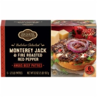 Private Selection™ Monterey Jack & Fire Roasted Red Pepper Angus Beef Patties