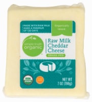 Simple Truth Organic™ Grass-Fed Raw Milk Cheddar Cheese Perspective: Main