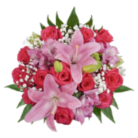 Bloom Haus™ 12 Plus Rose Bouquet - Hot Pink Perspective: Main