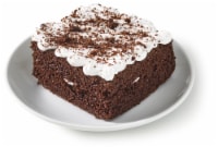 Bakery Fresh Chocolate Cake with Vanilla Whipped Icing Perspective: Main