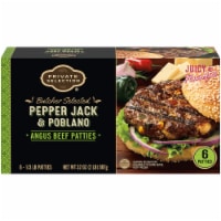 Private Selection® Pepper Jack & Poblano Angus Beef Patties Perspective: Main