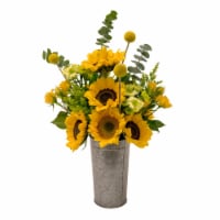 Bloom Haus™ Medium Assorted Mixed Sunflower Vase