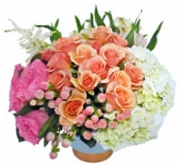 Bloom Haus™ Cluster Floral Arrangement - Pink / Orange / White