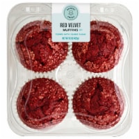 Bakery Fresh Red Velvet Muffins Perspective: Main