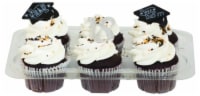 Bakery Fresh Goodness Graduation Day Chocolate Cupcakes Perspective: front