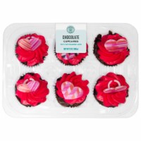 Bakery Fresh Chocolate Cupcakes with Buttercreme Icing Perspective: Main