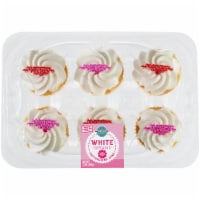 Bakery Fresh Goodness Mother's Day White Cupcakes with Buttercreme Frosting Perspective: Main