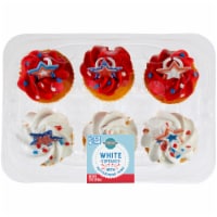 Bakery Fresh Goodness Patriotic White Cupcakes Perspective: Main