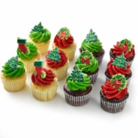 White & Chocolate Cupcakes with Buttercreme Icing