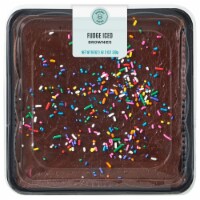 Bakery Fresh Goodness Fudge Iced Brownies with Rainbow Sprinkles