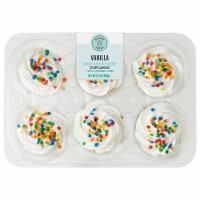 Bakery Fresh Vanilla Cupcakes with White Whipped Icing