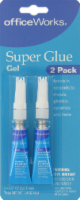 Office Works® Super Glue Gel - 2 Pack - Clear Perspective: Main