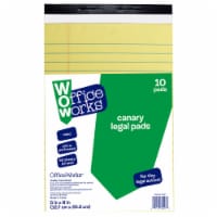 Office Works® Canary Yellow Legal Pads