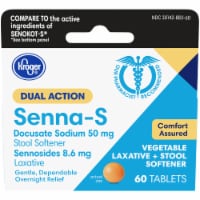 Kroger® Senna-S Natural Laxative Stool Softener Tablets Perspective: Main