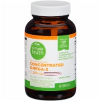 Simple Truth™ Concentrated Omega-3 Orange Flavored Softgels 1200mg 60 Count Perspective: Main