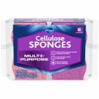 Kroger® Easy Grip Cellulose Sponges - 6 Pack - Pink/Blue