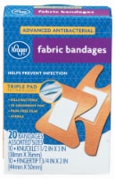 Kroger® Advanced Antibacterial Extra Large Fabric Bandages, 10 ct - Kroger