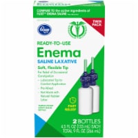 Kroger® Ready-to-Use Enema Saline Laxative Twin Pack