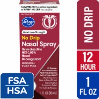 Kroger® Nasal Decongestant No Drip Nasal Spray Oxymetazoline HCl Perspective: Main