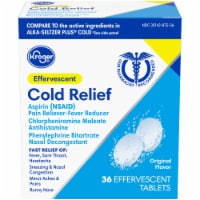 Kroger® Gluten Free Original Flavor Effervescent Cold Relief Tablets Perspective: Main