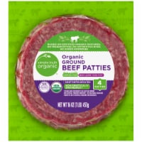 Simple Truth Organic® 85% Lean Grass-Fed Ground Beef Patties Perspective: Main