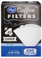 Kroger® # 4 Cone Coffee Filters - White