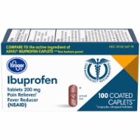Kroger® Ibuprofen 200 mg Pain Reliever Coated Caplets Perspective: Main
