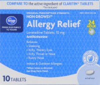 Kroger® Loratadine 24 Hour Allergy Relief Tablets Perspective: Main