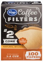 Kroger® # 2 Unbleached Cone Coffee Filters - Natural Brown Perspective: Main