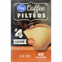Kroger® #4 Unbleached Cone Coffee Filters - Natural