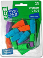 Office Works Eraser Caps - Assorted