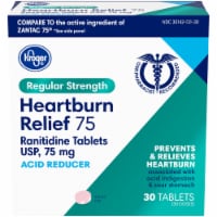 Kroger® Heartburn Relief Acid Reducer Tablets 75mg Perspective: Main