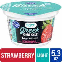 Kroger Strawberry Nonfat Greek Yogurt Cup