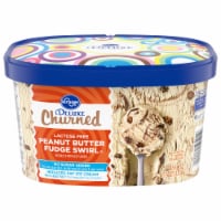 Kroger® Deluxe Lactose Free No Sugar Added Peanut Butter Fudge Swirl Ice Cream Tub
