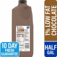 Kroger 1% Lowfat Chocolate Milk Half Gallon Perspective: Main