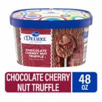 Kroger® Deluxe Chocolate Cherry Nut Truffle Ice Cream Tub Perspective: Main