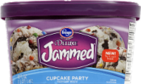 Kroger® Deluxe Jammed Cupcake Party Ice Cream Perspective: front