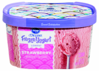 Kroger® Deluxe Lowfat Strawberry Frozen Yogurt Perspective: Main