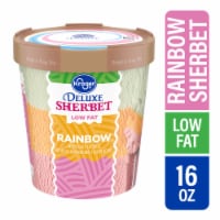 Kroger® Deluxe Low Fat Rainbow Sherbet Pint
