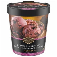 Private Selection® Black Raspberry Dark Chocolate Chunk Ice Cream Pint Perspective: Main