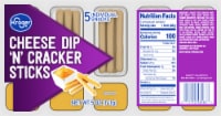 Kroger® Cheese Dip 'N' Cracker Sticks Snack Pack