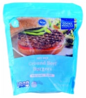 Kroger 93% Lean 7% Fat Frozen Ground Beef Burgers Perspective: front